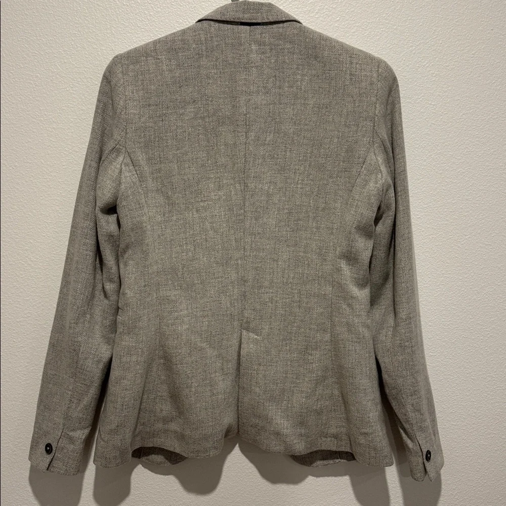 Massimo Dutti Light Gray Wool/Alpaca Blazer - Picture 3 of 7